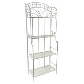 K'sHomewares&amp;Decor Floral 4 Tier Iron Bookcase