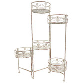 K&#039;sHomewares&amp;Decor Ornate Floral Foldable Planter Stand