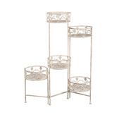 K&#039;sHomewares&amp;Decor Ornate Floral Foldable Planter Stand