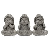 K'sHomewares&amp;Decor 3 Piece Buddha Statue Set