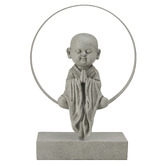 K'sHomewares&amp;Decor Little Monk in Circle Statue