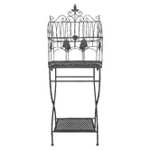 K&#039;sHomewares&amp;Decor 2 Piece Bird Cage Iron Plant Stand Set