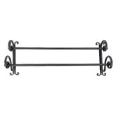 K'sHomewares&amp;Decor 650mm Sleek Black Wall Mount Towel Rail