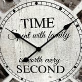 K'sHomewares&amp;Decor 80cm Cherished Moments Family Wall Clock