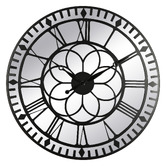 K&#039;sHomewares&amp;Decor 60cm Bahar Mirror Silent Wall Clock