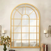 K'sHomewares&amp;Decor Ingrid Arched Metal Wall Mirror