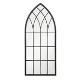 K'sHomewares&amp;Decor Black Amiel Metal Wall Mirror