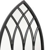 K'sHomewares&amp;Decor Black Amiel Metal Wall Mirror
