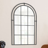 K'sHomewares&amp;Decor Sol Arched Metal Wall Mirror