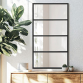 K'sHomewares&amp;Decor Ariya 4 Panel Iron Wall Mirror
