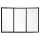 K'sHomewares&amp;Decor Kiera 3 Panel Iron Wall Mirror