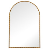 K'sHomewares&amp;Decor Gold Jhemaira Arched Iron Wall Mirror
