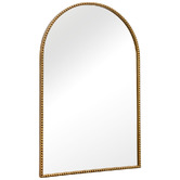 K'sHomewares&amp;Decor Gold Jhemaira Arched Iron Wall Mirror
