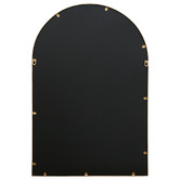 K'sHomewares&amp;Decor Gold Jhemaira Arched Iron Wall Mirror