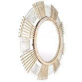 K'sHomewares&amp;Decor Lumi Bamboo &amp; Rattan Wall Mirror