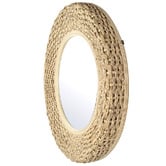 K'sHomewares&amp;Decor Arden Round Bamboo Wall Mirror