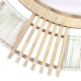 K'sHomewares&amp;Decor Lumi Bamboo &amp; Rattan Wall Mirror