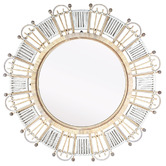 K'sHomewares&amp;Decor Soleira Round Bamboo &amp; Rattan Wall Mirror