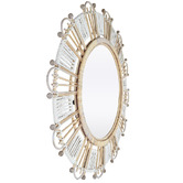 K'sHomewares&amp;Decor Soleira Round Bamboo &amp; Rattan Wall Mirror