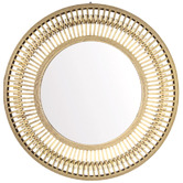 K'sHomewares&amp;Decor Altera Round Bamboo Wall Mirror