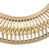 K'sHomewares&amp;Decor Altera Round Bamboo Wall Mirror