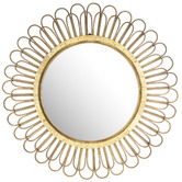 K'sHomewares&amp;Decor Florelle Bamboo &amp; Rattan Wall Mirror