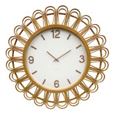 K'sHomewares&amp;Decor 80cm Iris Bamboo Wall Clock