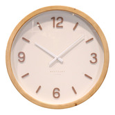 K'sHomewares&amp;Decor 50cm Priscilla Pine Wood Wall Clock