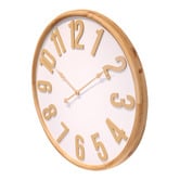 K'sHomewares&amp;Decor 68cm Carrie Pine Wood Wall Clock