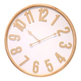 K'sHomewares&amp;Decor 68cm Carrie Pine Wood Wall Clock