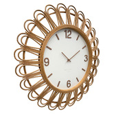 K'sHomewares&amp;Decor 80cm Iris Bamboo Wall Clock