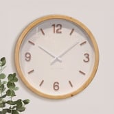 K'sHomewares&amp;Decor 50cm Priscilla Pine Wood Wall Clock