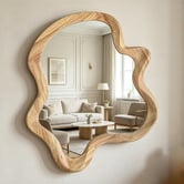 K'sHomewares&amp;Decor Arslan Organic Pine Wood Wall Mirror