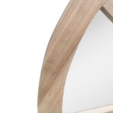 K'sHomewares&amp;Decor Milano Arched Paulownia Wood Wall Mirror