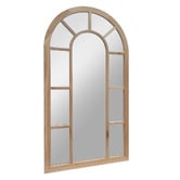 K'sHomewares&amp;Decor Milano Arched Paulownia Wood Wall Mirror