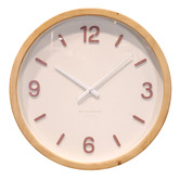 K'sHomewares&amp;Decor 50cm Priscilla Pine Wood Wall Clock