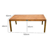Q Furniture Natural Saigon Eucalyptus Wood Outdoor Coffee Table