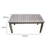 Q Furniture Paradise Eucalyptus Wood Outdoor Coffee Table