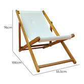 Q Furniture Rhett Acacia Wood Outdoor Deck Chairs