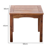 Q Furniture 2 Seater Lucca Acacia Wood Outdoor Lounge Set