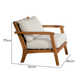 Q Furniture 2 Seater Cyrus Outdoor Lounge Set