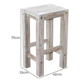 Q Furniture 4 Seater Lumi Acacia Wood Outdoor Bar Table and Stool Set