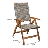 Q Furniture Sevilla Acacia Wood Outdoor Lounge Chair