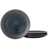 Japanese Collection Blue Sendan Midnight 21cm Japanese Porcelain Coupe Plates