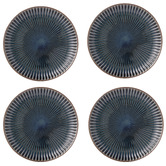 Japanese Collection Blue Sendan Midnight 21cm Japanese Porcelain Coupe Plates
