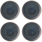 Japanese Collection Blue Sendan Midnight 24cm Japanese Porcelain Coupe Plates