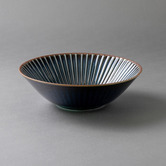Japanese Collection Blue Sendan Midnight 17cm Japanese Porcelain Noodle Bowls