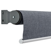 BAHA Sabra Charcoal Textured Blockout Roller Blind