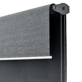 BAHA Nala &amp; Misha Charcoal Blockout Double Roller Blind