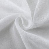 BAHA Sorrento White Sheer S-Fold Single Panel Curtain